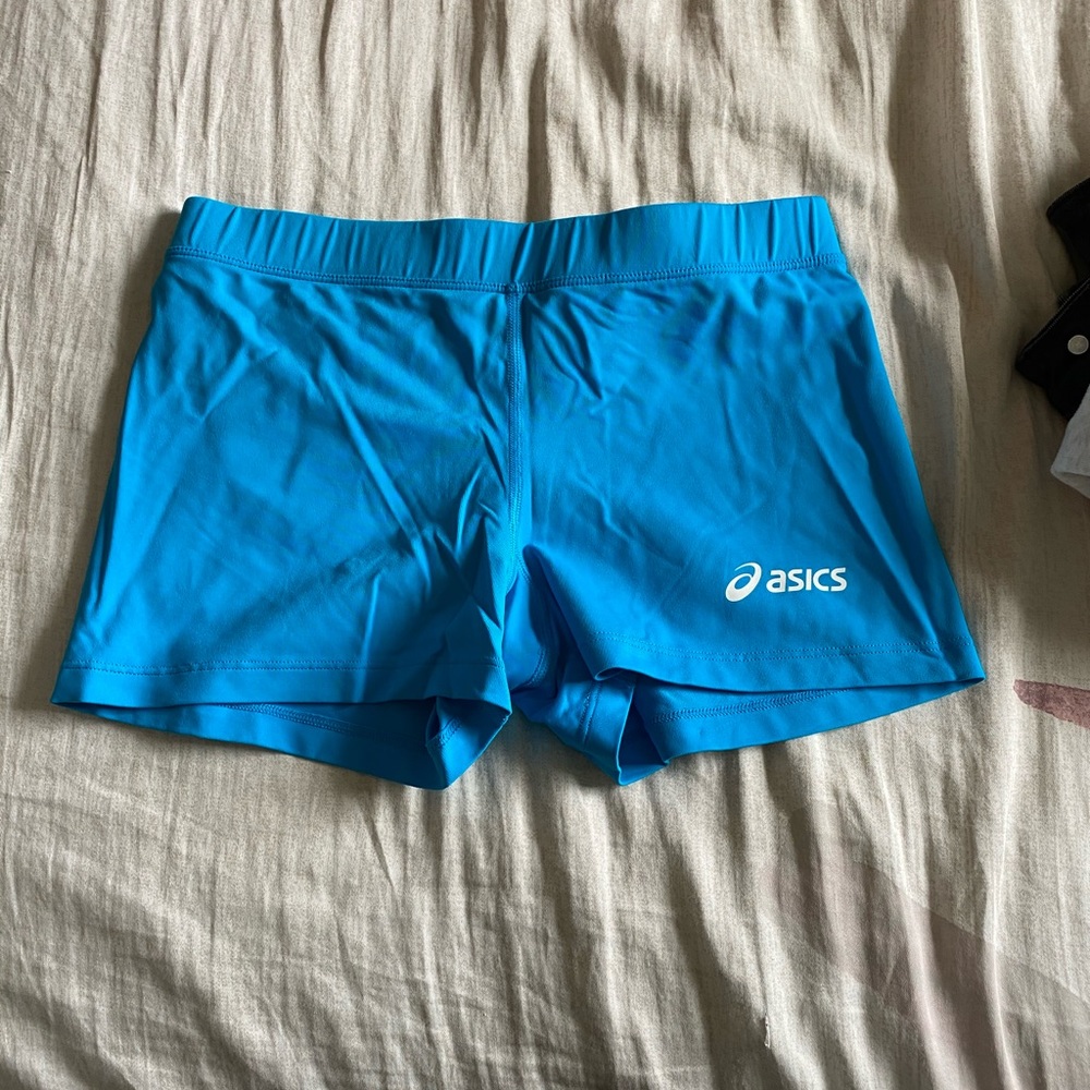 Blue asics spandex